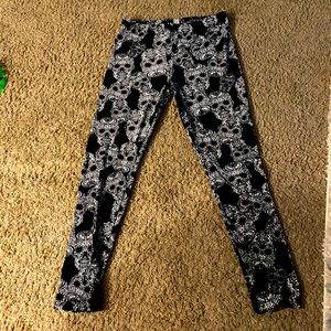 Womens XL sugar skull leggings